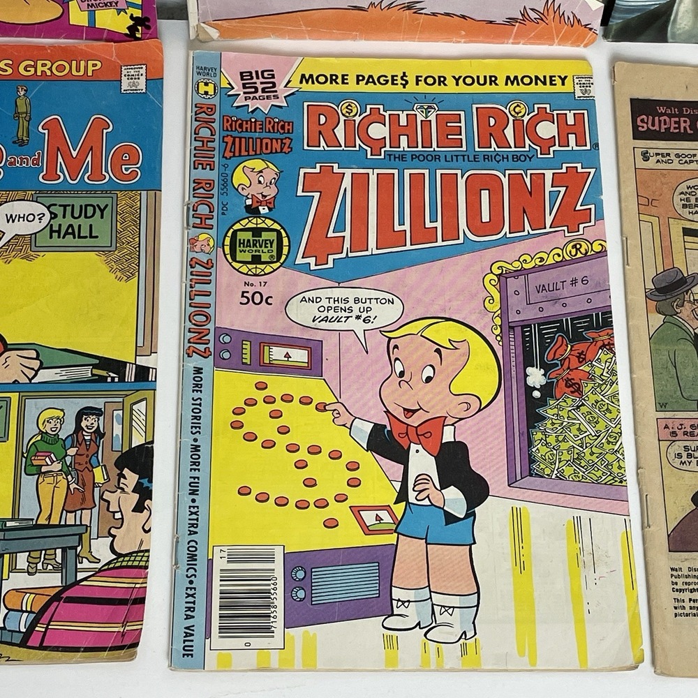 10 Vintage Whitman Disney Gold Key Comic Books Looney Tunes Tinker Bell Archie - Picture 9 of 14